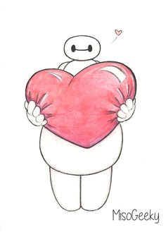 this is so cute i don t know why but it is baymax drawing