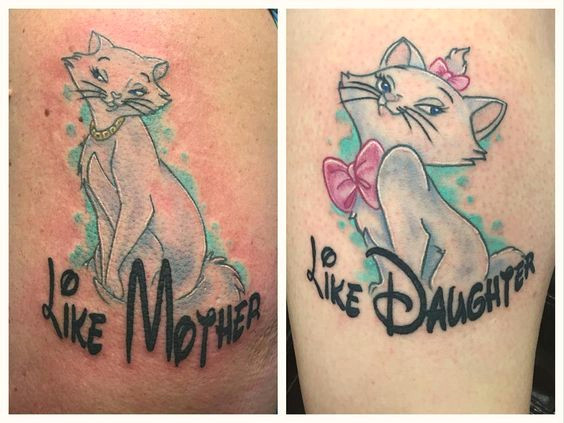 i d say it s 1 mother daughter tattoo of the year lol disneytatts disneyink tattooeddisney disneytatts