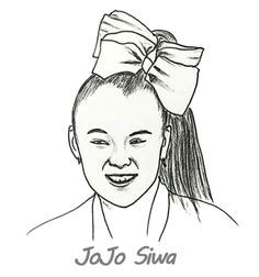 jojo siwa coloring sheet for kids printable jojo siwa colouring book pictures