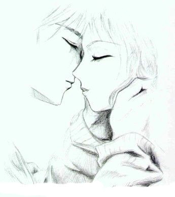 anime kiss wish i could draw this inspiring things