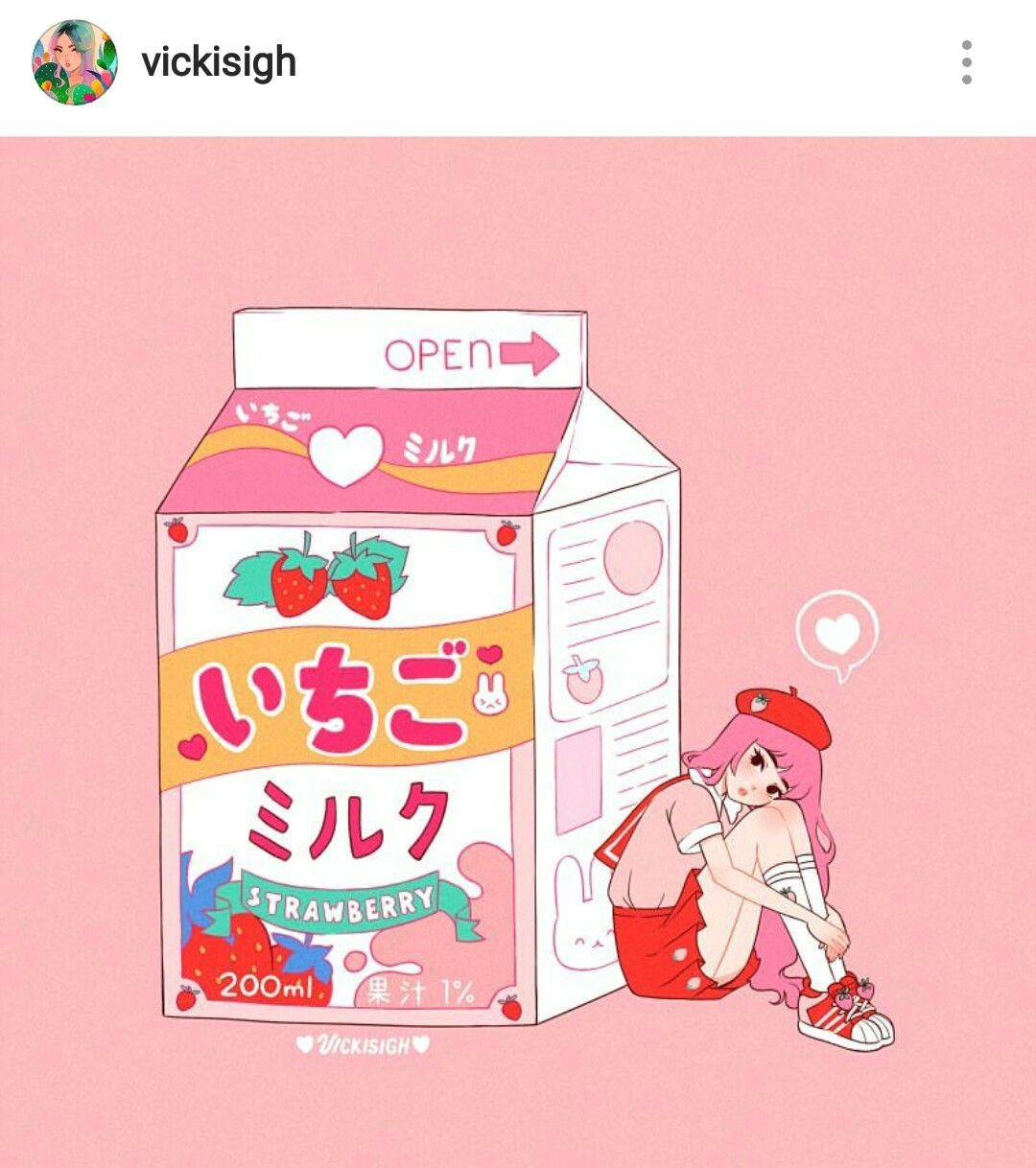 manga anime cartoon drawings art drawings insta art punziella strawberry milk