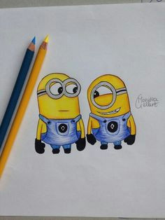 art on we heart it minion sketch minion drawing cartoon sketches drawing sketches