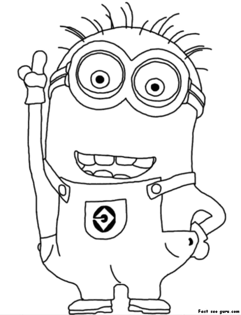 cute despicable me minion coloring pages