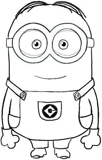 how to draw dave one of the minions from despicable me drawing tutorial
