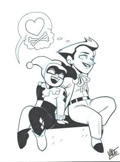 joker and harley quinn s relationship summed up in an adorable image