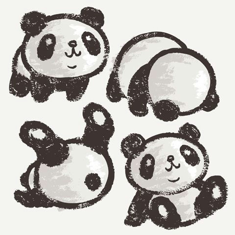 panda by toru sanogawa via behance