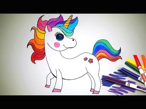 youtube unicorn diys cute unicorn unicorn drawing step kids step by step