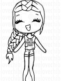 we heart it bff chibi template alexis carmona a cute girl drawings