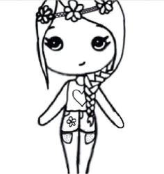 flower child chibi chibi girl drawings cute drawings kawaii drawings disney drawings