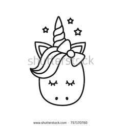 cute unicorn vector cartoon character illustration design for child t shirt coloring book girls kid magic concept isolated on white background
