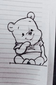 he is a baby winnie the poo so cute cute love drawingssimple