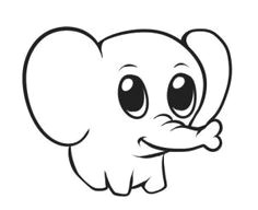 how to draw a simple elephant step by step safari animals
