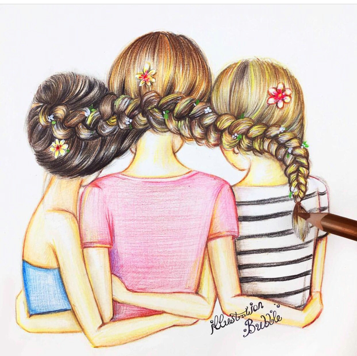 best friends bffs drawings for best friends cute drawings of girls cute drawings