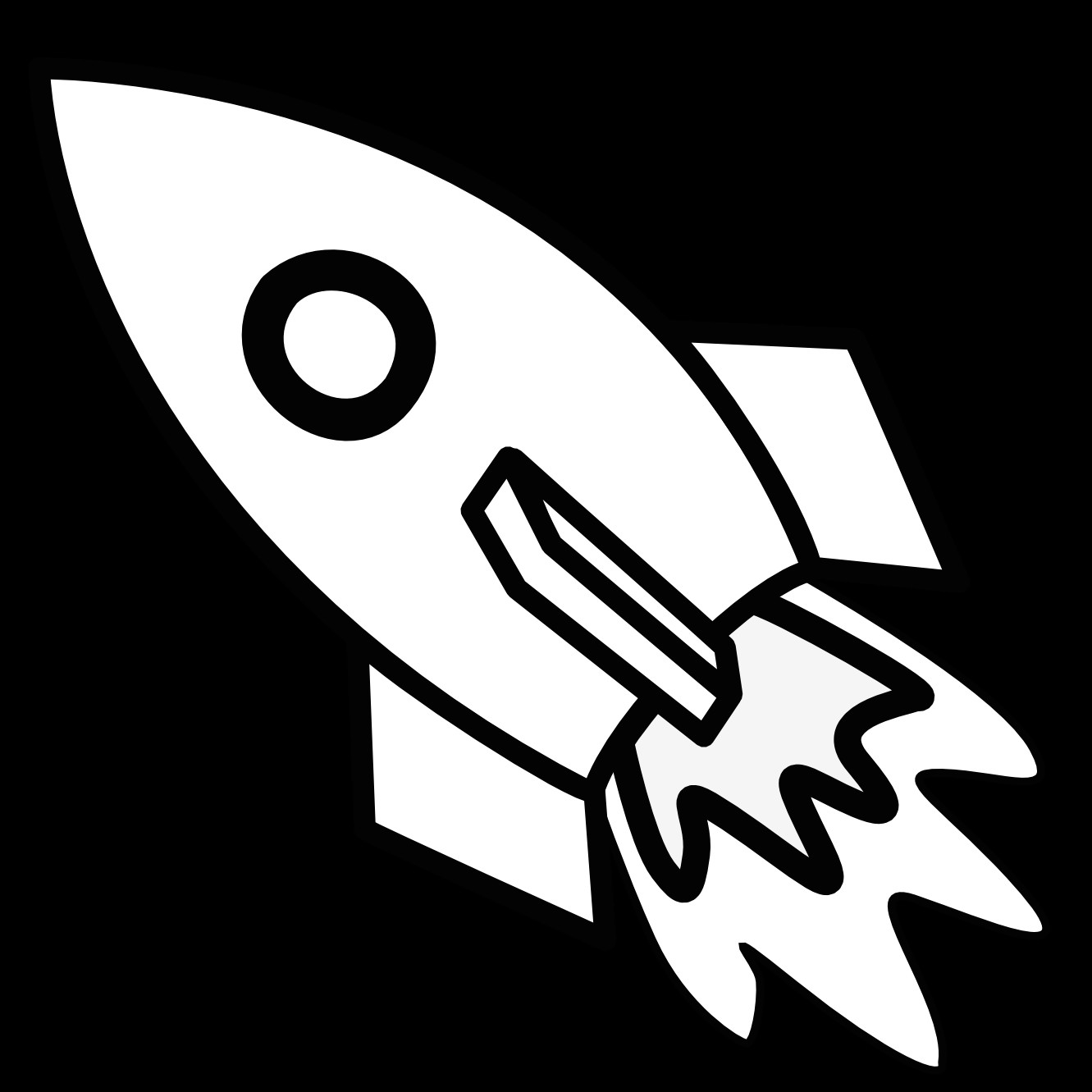 rocket drawing clipart 1331x1331