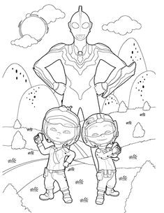 9 enchanting ultraman coloring pages for your little angels coloring pages