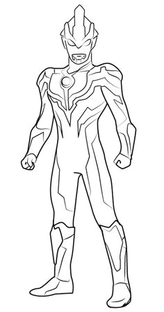 epic ultraman ginga coloring sheet