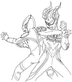 new ultraman coloring page for boys