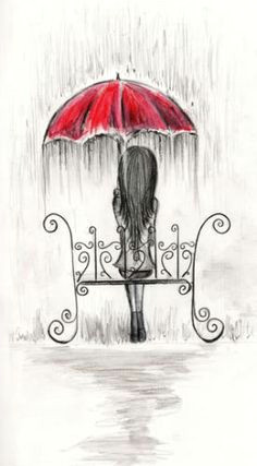 umbrellas quenalbertini sat down under the rain via handbagsandhandguns drawing umbrella drawing rain