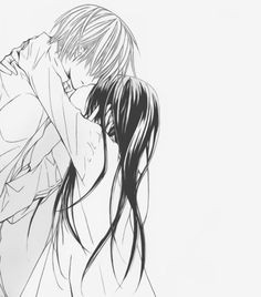 zero and yuuki anime couple kiss anime couples manga couple vampire knight zero