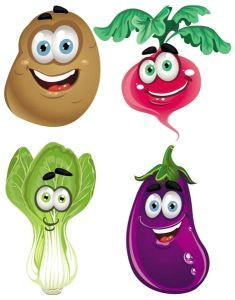 funny cartoon cute vegetables stock illustration illustration of healthy face 21944512