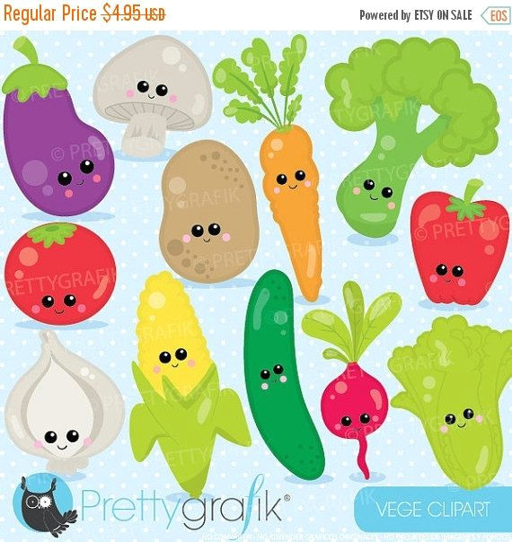 buy20get10 vegetable clipart characters clipart commercial use vector graphics digital clip art cl922 fruit veg mixed all clip art vegetables