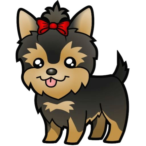 cute cartoon yorkie stock photos images pictures
