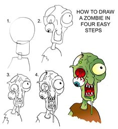 drawing zombies daryl hobson artwork how to draw a zombie step by step