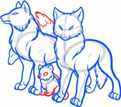 how to draw a wolf pack pack of wolves step 9 fox drawing drawing