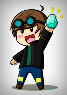 dantdm as a chibi