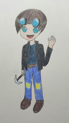 i drew some fanart of dantdm i think it s good for a first time i