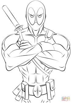 deadpool printable coloring page get coloring with these amazing deadpool coloring pages