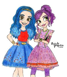 best friends in good and bad times as mal and evie mejores amigas en