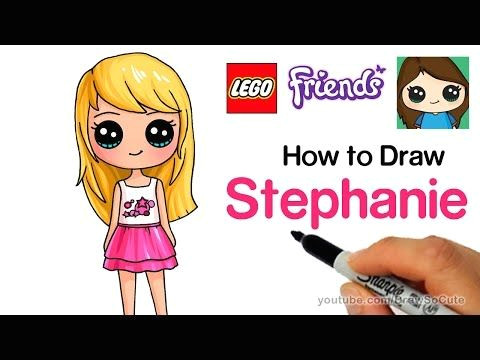 how to draw lego friends stephanie youtube