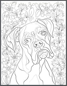 de stress with dogs downloadable 10 page coloring book for adults who love dogs print instantly