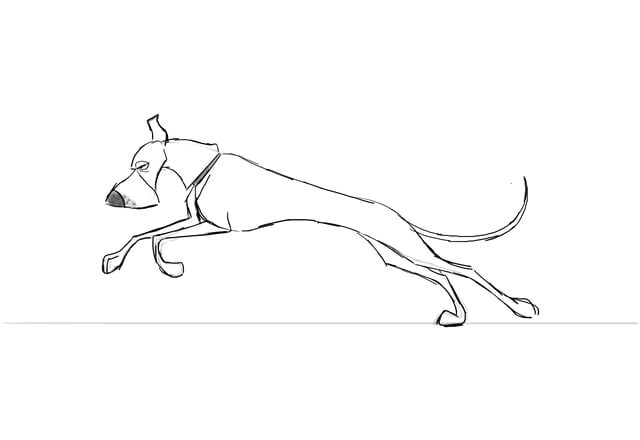 run cycle animation reference pose reference creatures character cartoon dogs
