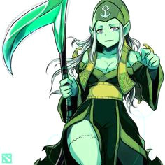 dota 2 necrophos female anime style