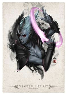 vengeful spirit portrait from dota 2 hero portraits