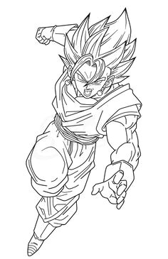 vegetto ssjb lineart blue drawingsdbz