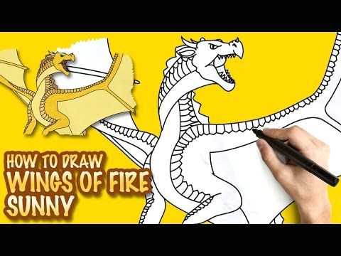 how to draw wings of fire glory easy step by step drawing lessons for kids youtube