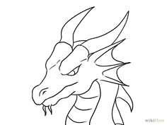 how to draw a dragon head 21 steps with pictures wikihow simple