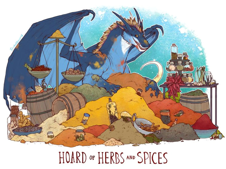 hoard of herbs and spices