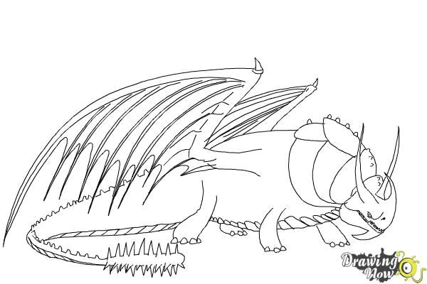how to draw skullcrusher from how to train your dragon 2 step 8