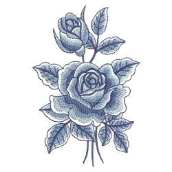 delft blue roses 02 sm machine embroidery designs