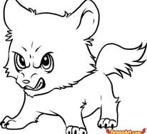 how to draw a cartoon wolf bing images wolf drawing easy wolf colors