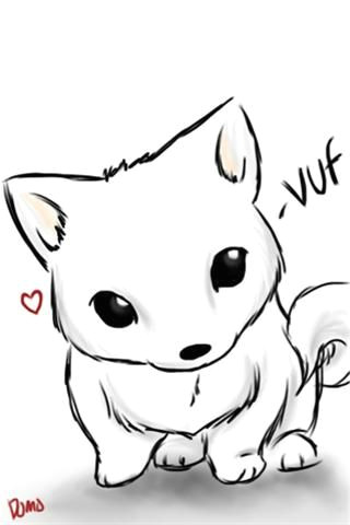 Draw A Chibi Wolf How to Draw Dog Chibi My Dog Chibi 48035 Apple iPhone iPod