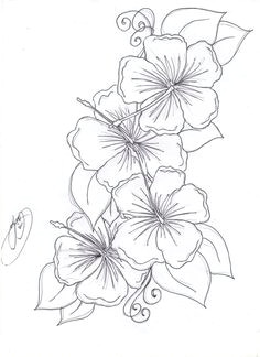 hawaiian flower drawing hibiscus drawing hawaiin flower tattoo hibiscus flower tattoos hawaiian