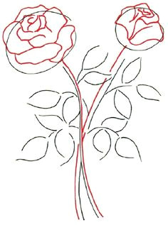 sketch the petals how to draw a rose gouche painting botanical line