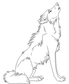 cartoon animal howling wolf coloring pages punzieren bilder zeichnen ideen furs zeichnen waldtiere