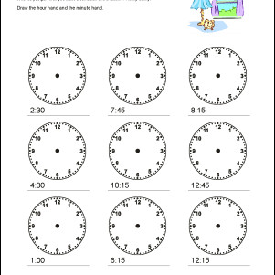 now it s time to allow students to draw in the hands of the clock review with the young children that the small hand represents the hour while the big