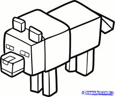 Draw Minecraft Wolf 12 Best Minecraft Wolf Images Minecraft Wolf Bad Wolf Minecraft